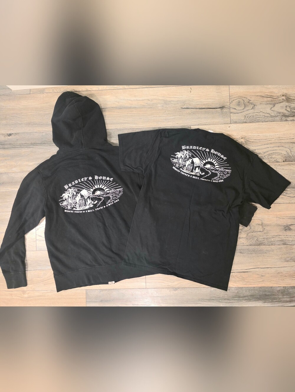 Sublime Bradley's House Black Men's Hoodie & T‑Shirt Set - Classic Logo